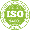 ISO Zertifizierung Logo 14001 SAMS Autoglas